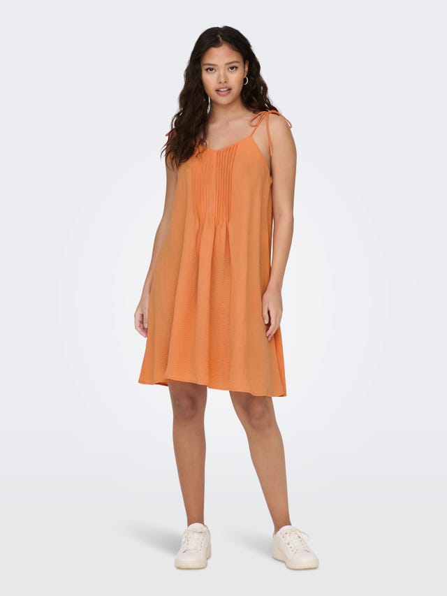 ONLY Normal geschnitten V-Ausschnitt Kurzes Kleid - 15296339