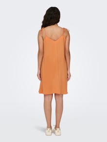 ONLY Regular Fit V-Neck Short dress -Autumn Sunset - 15296339