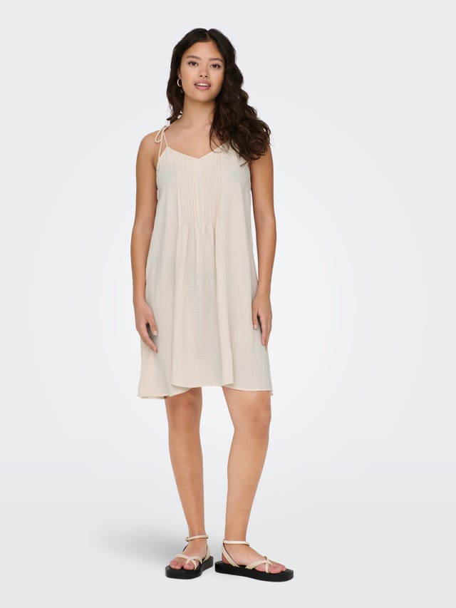 ONLY Normal geschnitten V-Ausschnitt Kurzes Kleid - 15296339