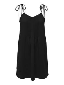 ONLY Mini v-hals kjole -Black - 15296339