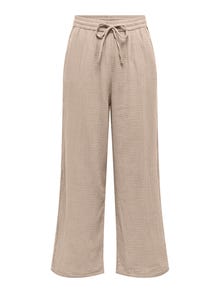 ONLY Pantalons Comfort Fit -Oxford Tan - 15296375