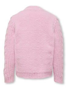 ONLY Regular Fit Round Neck Knit Cardigan -Pink Lady - 15296423