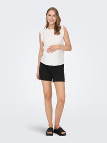 ONLY Relaxed Fit Høy midje Maternity Shorts -Black - 15296449