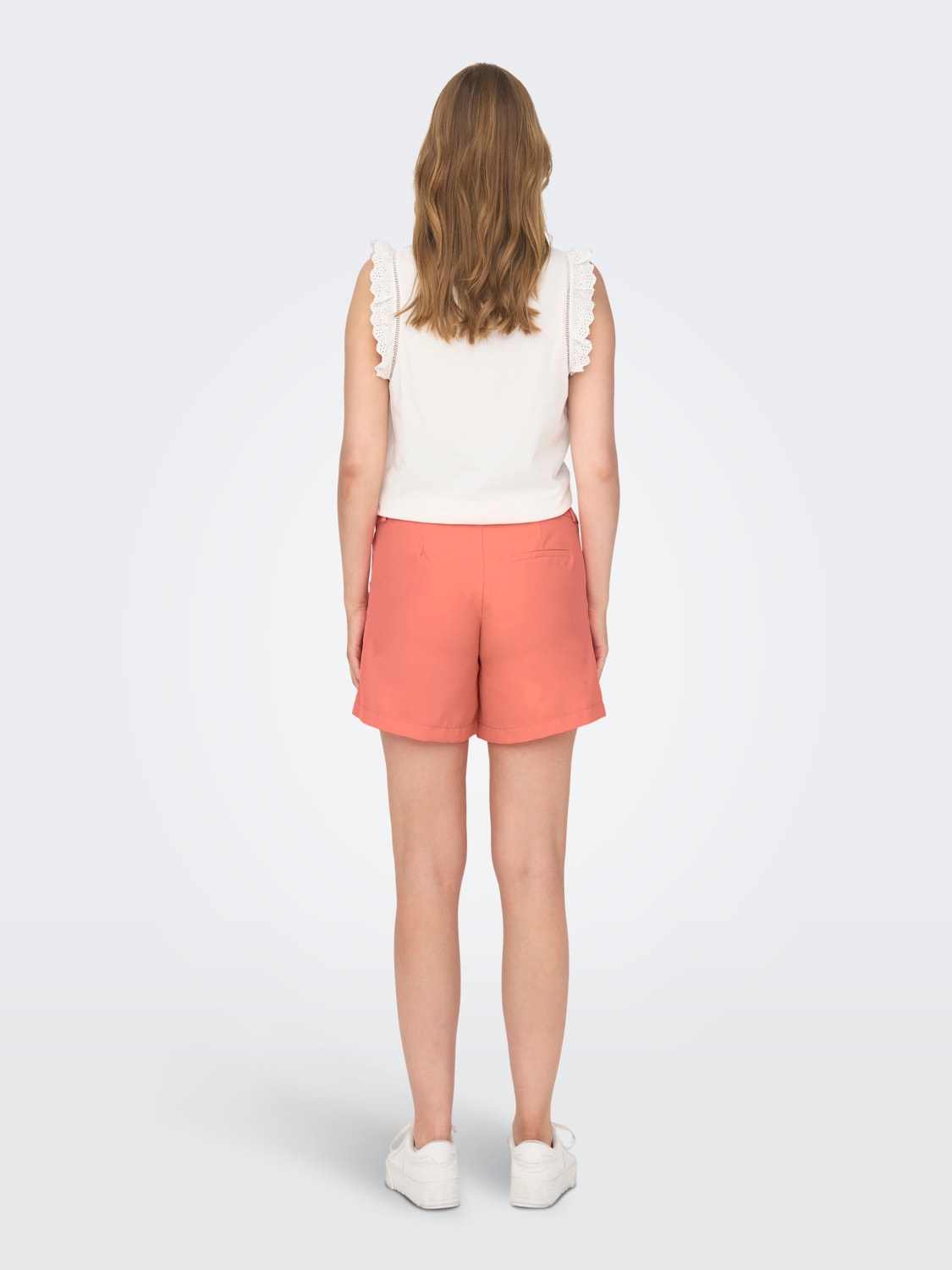 ONLY Relaxed Fit Høy midje Maternity Shorts -Georgia Peach - 15296449