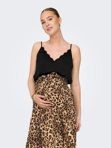 ONLY Regular Fit Round Neck Maternity Top -Black - 15296467