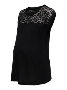 ONLY Mama detailed top -Black - 15296469
