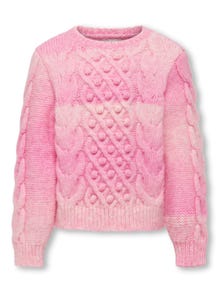 ONLY Regular Fit O-Neck Pullover -Azalea Pink - 15296492