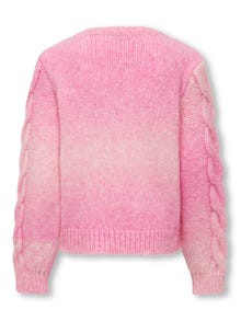 ONLY o-neck knitted pullover -Azalea Pink - 15296492