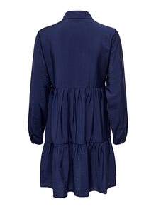 ONLY Vestido corto Corte regular Cuello de camisa Premamá -Evening Blue - 15296535