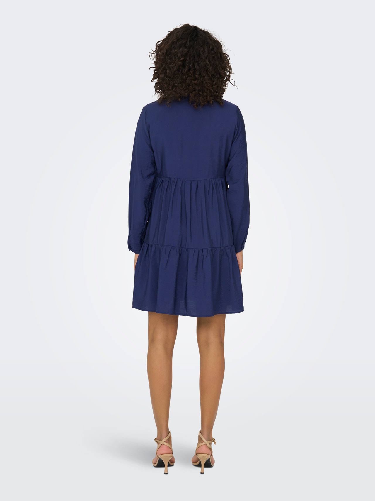 ONLY Vestido corto Corte regular Cuello de camisa Premamá -Evening Blue - 15296535