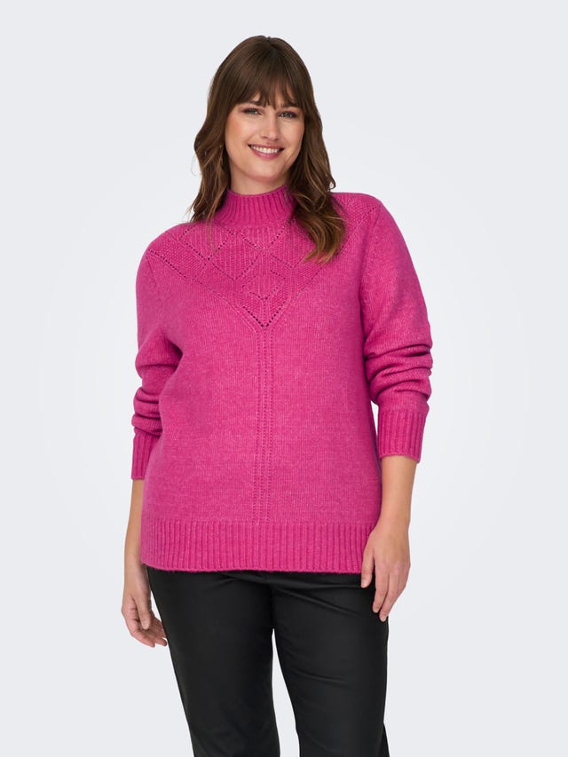 ONLY Curvy high neck knitted pullover - 15296580