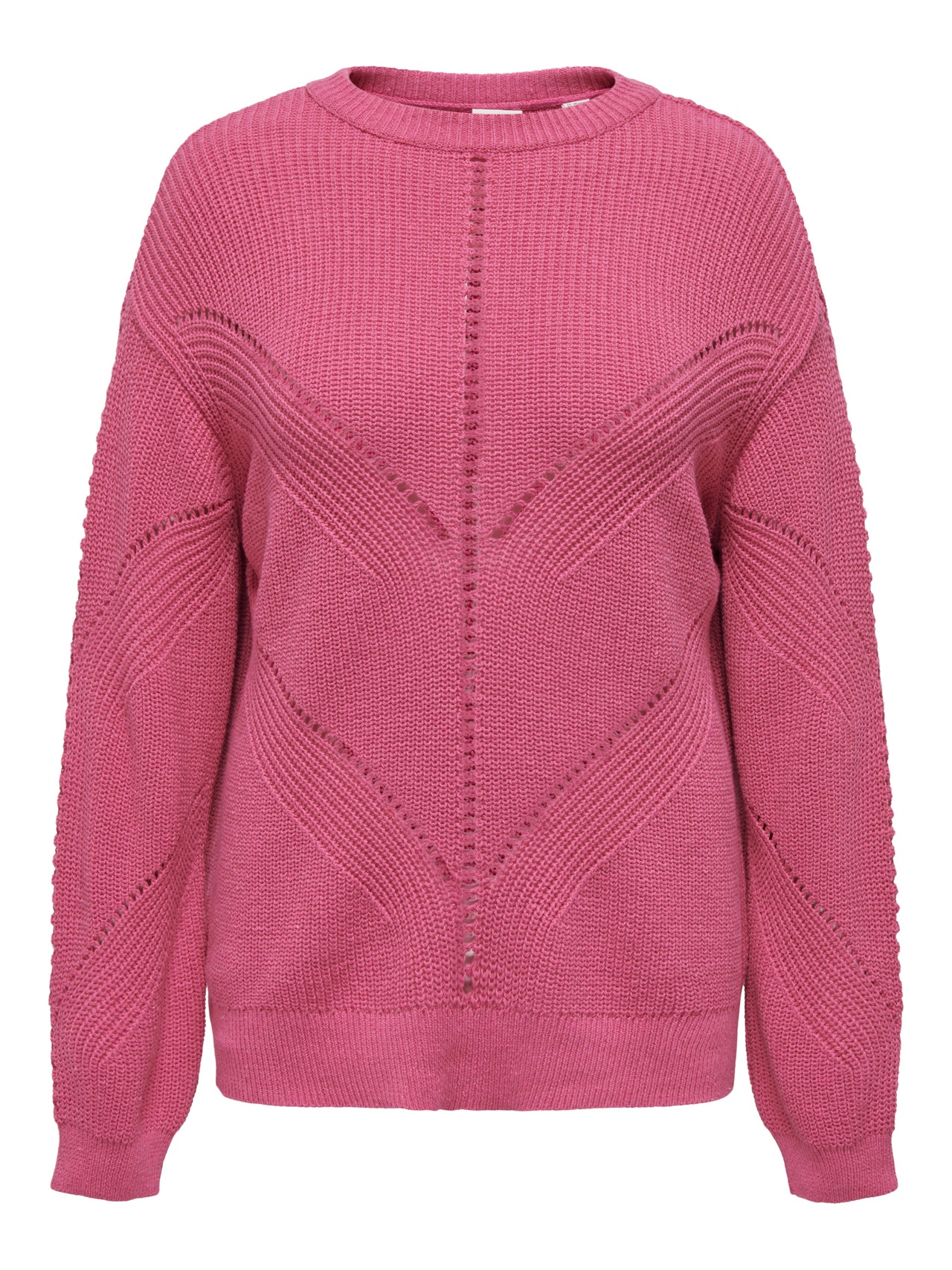 ONLY O-hals Curve Pullover -Fuchsia Purple - 15296585