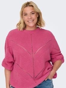 ONLY Pull-overs Col rond Curve -Fuchsia Purple - 15296585