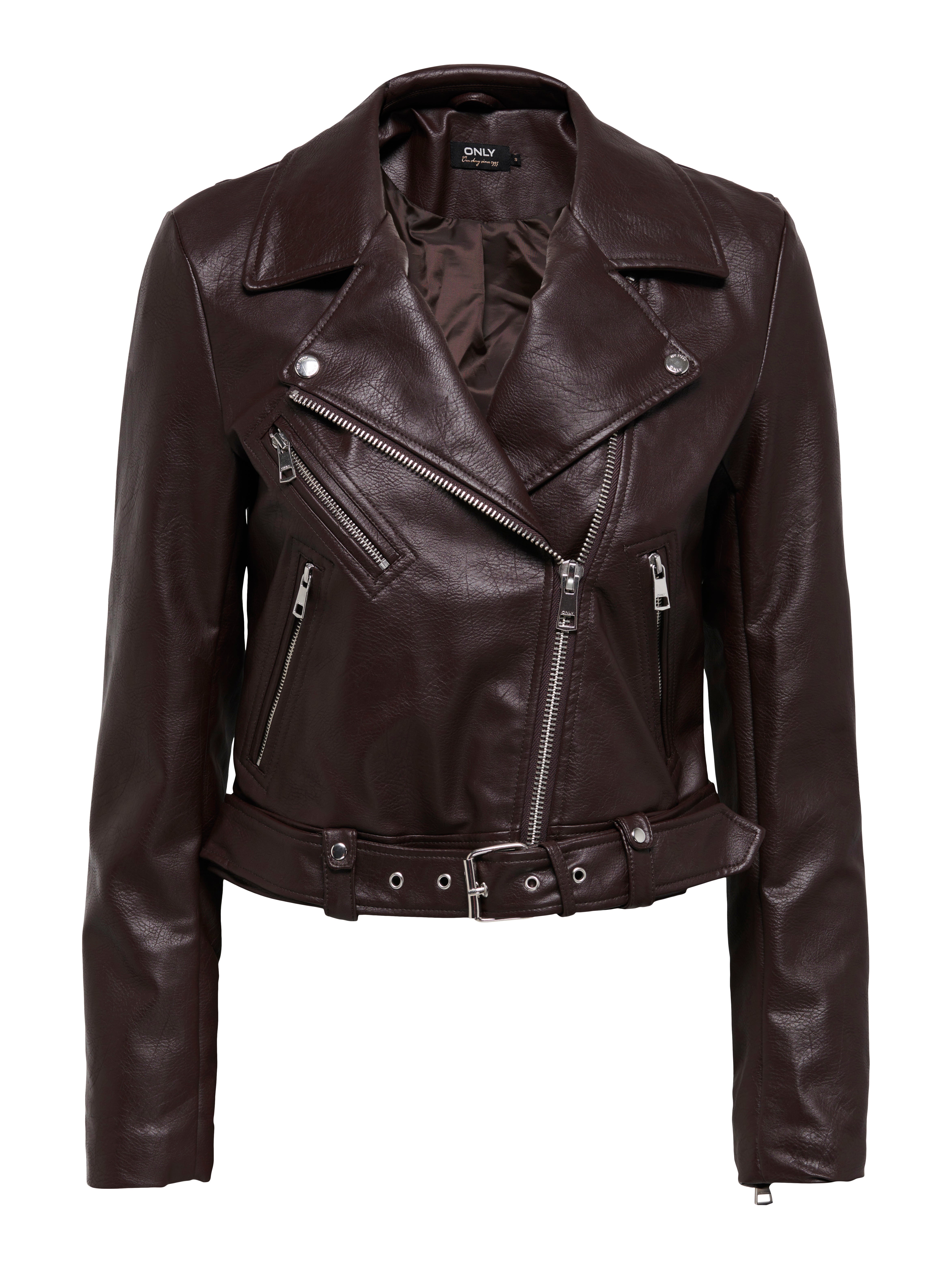 ONLNEWVERA Bikerjacke in Lederoptik | Mittelgrau | ONLY®