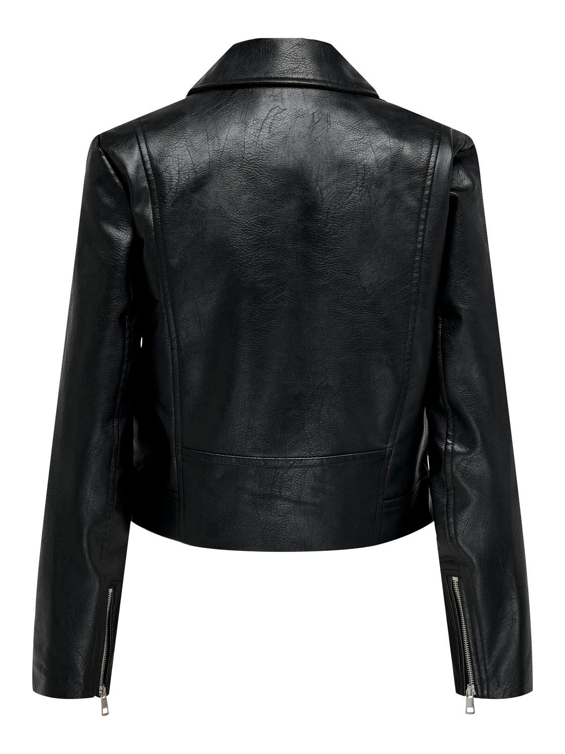 Only black clearance leather jacket