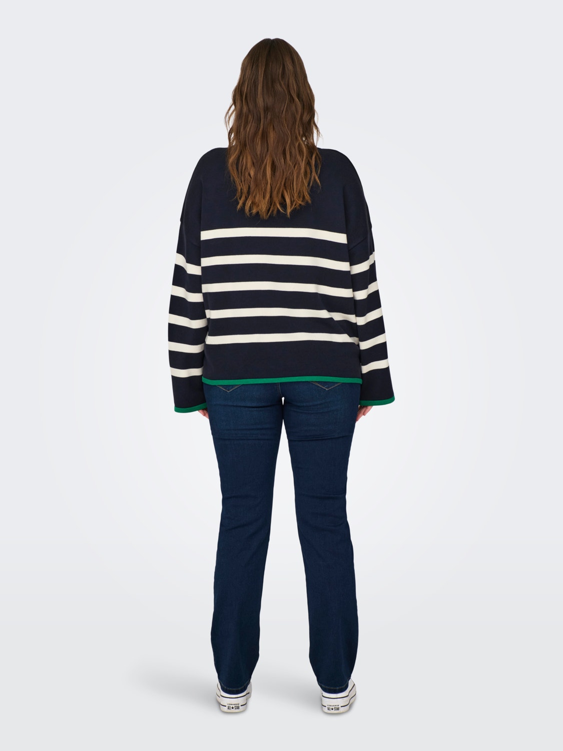 ONLY Curvy striped knitted pullover -Night Sky - 15296595