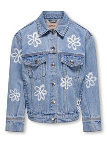 ONLY Spread collar Jacket -Medium Blue Denim - 15296603