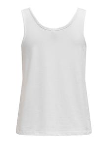 ONLY Regular Fit Round Neck Tank-Top -White - 15296628