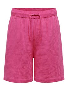 ONLY Curvy drawstring shorts -Fuchsia Purple - 15296629