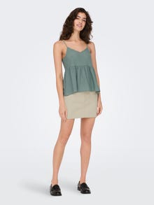 ONLY Loose Fit V-Neck Top -Chinois Green - 15296635