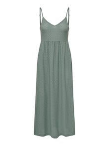 ONLY Locker geschnitten V-Ausschnitt Kurzes Kleid -Chinois Green - 15296637