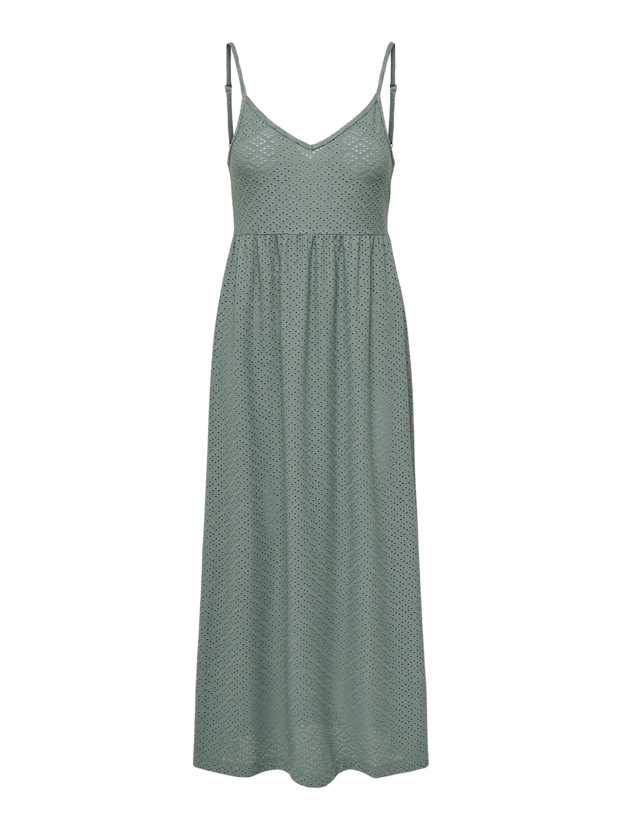 ONLY Loose Fit V-Neck Short dress -Chinois Green - 15296637