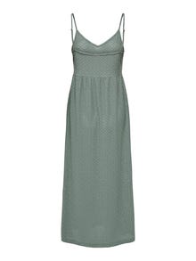 ONLY Loose fit V-Hals Korte jurk -Chinois Green - 15296637