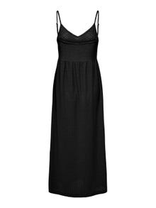ONLY Locker geschnitten V-Ausschnitt Kurzes Kleid -Black - 15296637