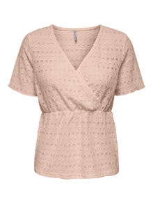 ONLY Tops Regular Fit Col rond Petite -Rose Smoke - 15296769