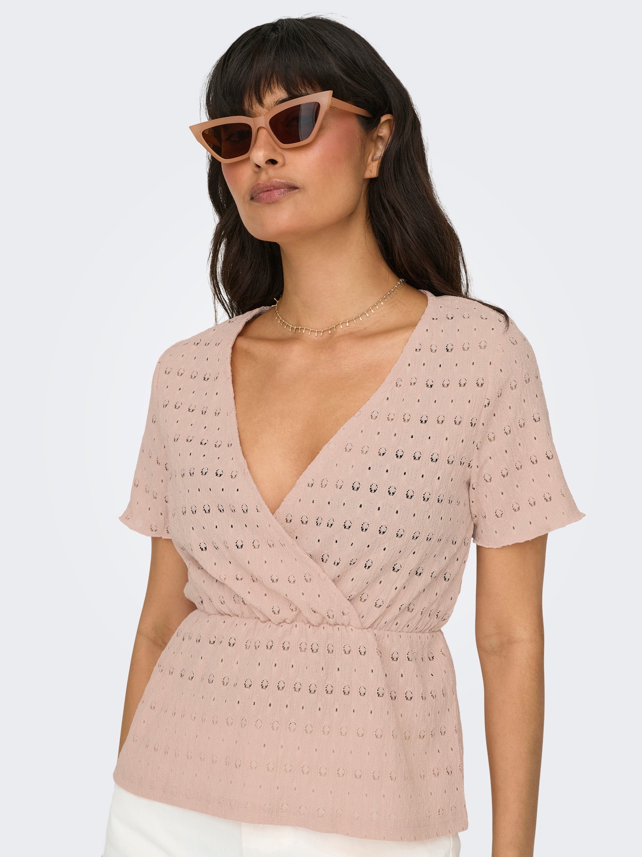 ONLY ONLROSALINE WIkkeltop -Rose Smoke - 15296769