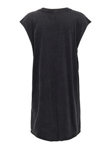 ONLY Mini kjole med o-hals -Black - 15296868