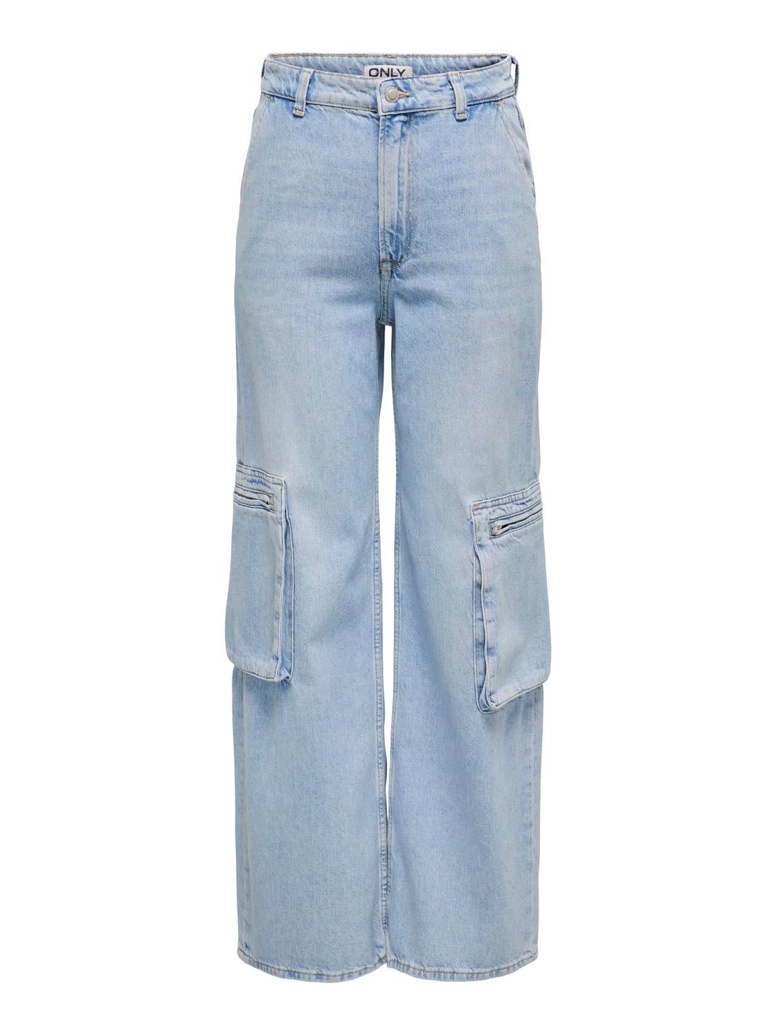 Thumbnail - Onlhope Sehr Hohe Taille Weiter Beinschnitt Jeans