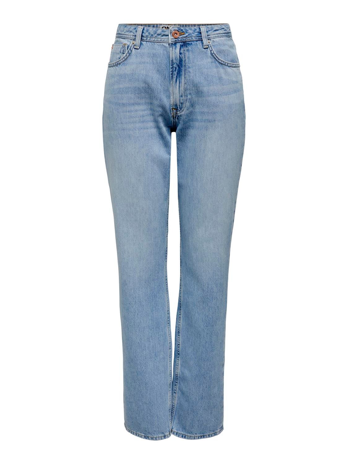 Thumbnail - Onljaci Mittlere Taille Gerade Geschnitten Jeans