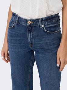 ONLY Straight Fit Middels høy midje Jeans -Medium Blue Denim - 15296923