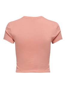 ONLY Normal geschnitten Rundhals T-Shirt -Coral Haze - 15296958
