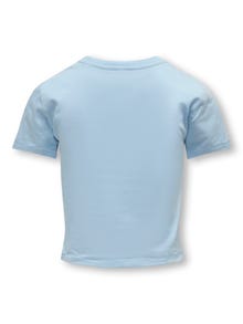 ONLY Normal geschnitten Rundhals T-Shirt -Clear Sky - 15296965