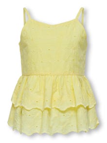 ONLY O-neck top with frills  -French Vanilla - 15296968