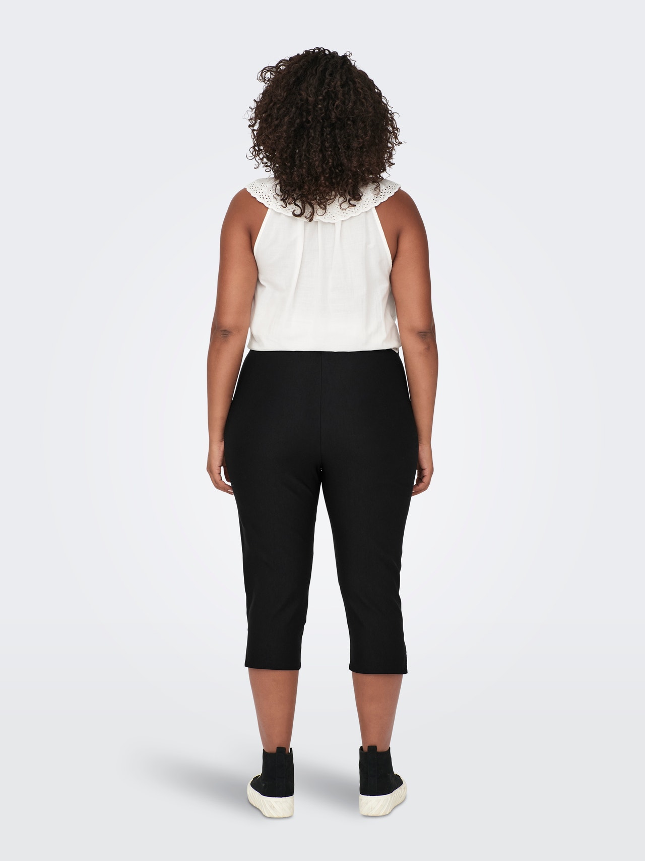 ONLY Pantalons Regular Fit Taille haute -Black - 15296974