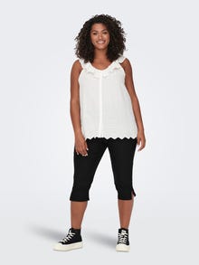 ONLY Tavapärane lõige Kõrge vöökoht Püksid -Black - 15296974