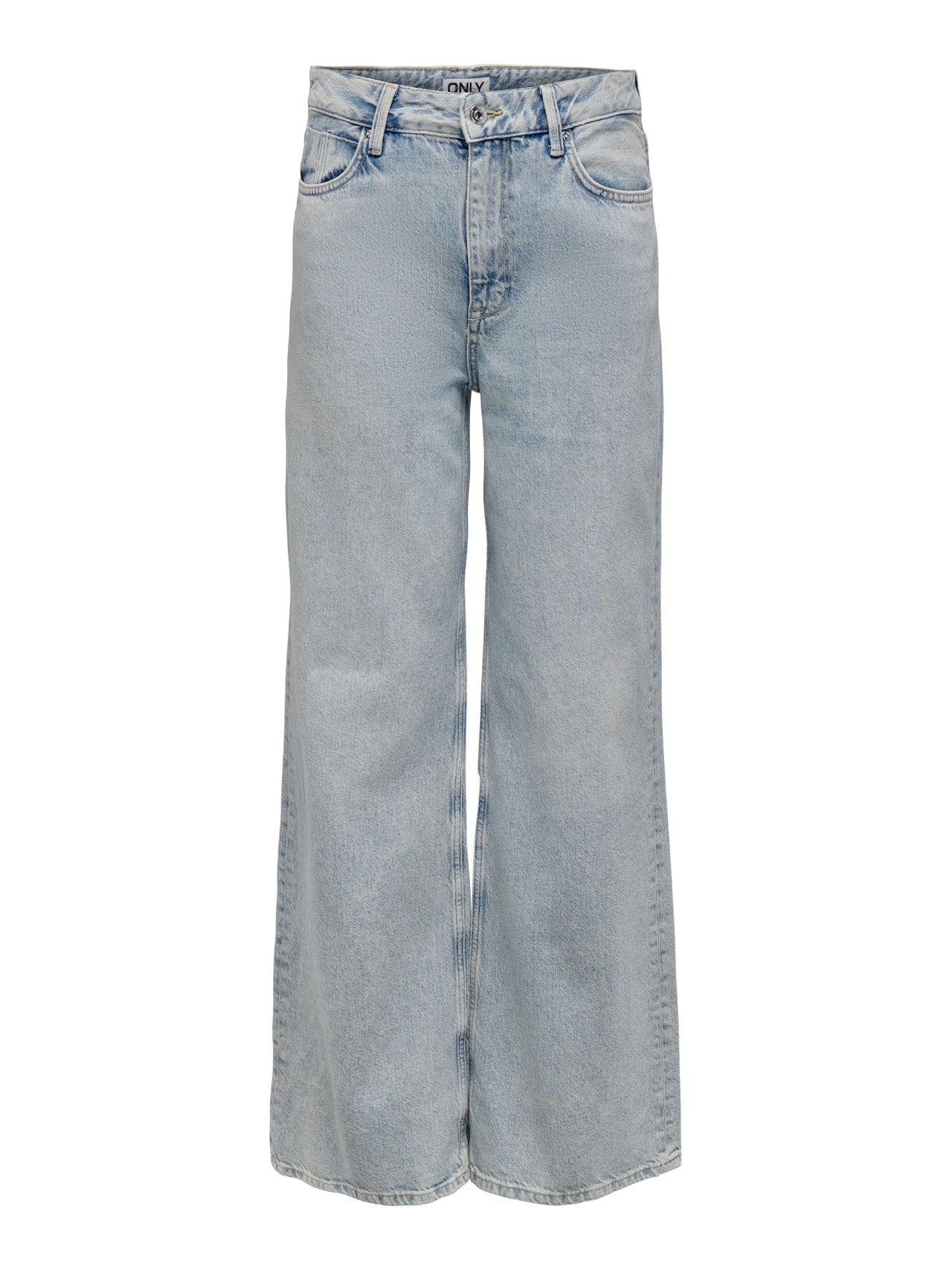 ONLY Jeans Wide Leg Fit Taille basse -Light Blue Denim - 15296977