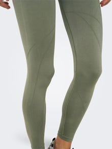 ONLY Leggings Corte tight Cintura alta -Dusty Olive - 15296999