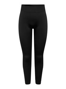 ONLY Leggings Tight Fit Taille haute -Black - 15296999