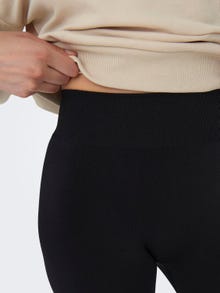 ONLY Leggings Tight Fit Taille haute -Black - 15296999