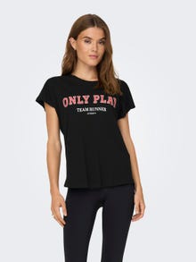 ONLY T-shirts Loose Fit Col rond -Black - 15297020