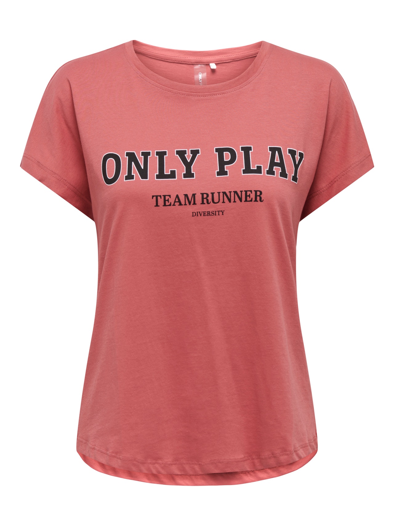 ONLY Training t-shirt with print -Mineral Red - 15297020