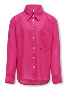 ONLY Hørblanding skjorte -Fuchsia Purple - 15297052