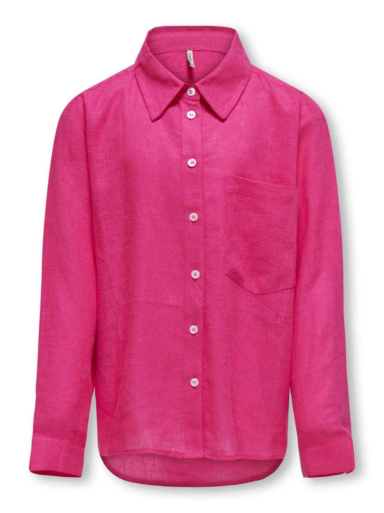 ONLY Linen blend shirt -Fuchsia Purple - 15297052