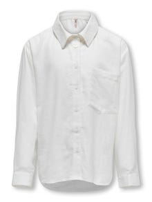 ONLY Normal passform Skjortkrage Manschetter med knappar Skjorta -Bright White - 15297052
