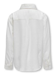 ONLY Normal geschnitten Hemdkragen Ärmelbündchen mit Knopf Hemd -Bright White - 15297052