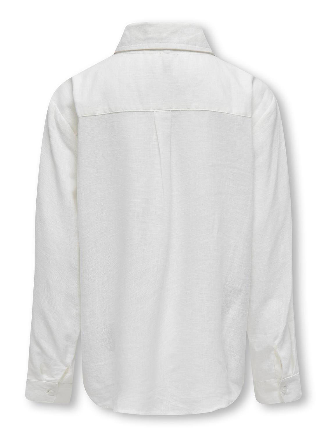 ONLY Regular fit Overhemd kraag Manchetten met knoop Overhemd -Bright White - 15297052
